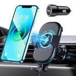 OBRFFE Fast Wireless Car Charger Mount for Phones