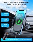 OBRFFE Fast Wireless Car Charger Mount for Phones