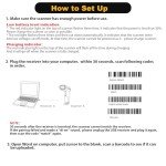NADAMOO Wireless Barcode Scanner with USB Receiver