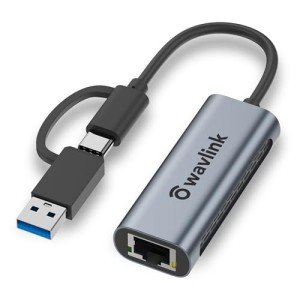 Wavlink 2-in-1 USB C to Ethernet Adapter