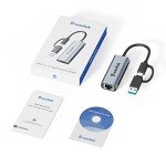 Wavlink 2-in-1 USB C to Ethernet Adapter