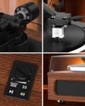 Retro Bluetooth Turntable with Built-in Speakers