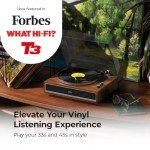 i-box Bluetooth Vinyl Record Player with Speakers