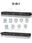 Lemorele 13-in-1 USB-C Docking Station Adapter