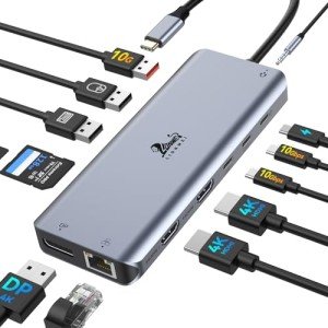 13-in-1 USB C Docking Station for Laptops