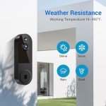ALPHAPEACH 1080P Wireless Video Doorbell Camera