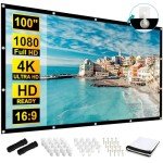 Frocopo 100-Inch Double-Sided Portable Projection Screen