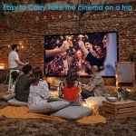 Frocopo 100-Inch Double-Sided Portable Projection Screen