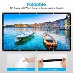 Frocopo 100-Inch Double-Sided Portable Projection Screen