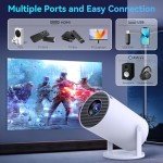 Portable 4K Mini Projector with Android 11