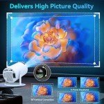Portable 4K Mini Projector with Android 11