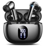 Bluetooth Wireless Earbuds with Deep Bass and 48H Playtime