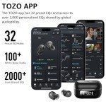 TOZO Active Noise Cancelling Wireless Earbuds with 59H Playtime