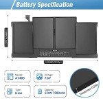 RayHom A1466 High Performance Laptop Battery for MacBook