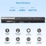 Ymawetia 14.8V 40Wh Battery for Dell Laptops