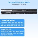 Ymawetia 14.8V 40Wh Battery for Dell Laptops