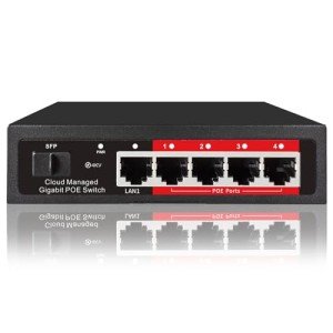5-Port Gigabit PoE+ Cloud Managed Switch