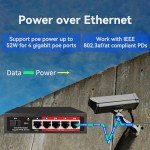 5-Port Gigabit PoE+ Cloud Managed Switch