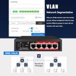 5-Port Gigabit PoE+ Cloud Managed Switch