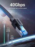 UGREEN Cat 8 Flat High-Speed Ethernet Cable 1M