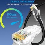 Lysymixs 6ft Cat6 Ethernet Patch Cable 10-Pack