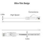 10ft Cat 6 Ethernet Cable 5-Pack - Flat Design