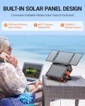 BROWEY Portable Power Station with Solar Panel 284Wh