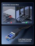UGREEN Cat 8 Flat High-Speed Ethernet Cable 1M
