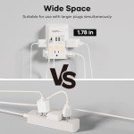 USB Wall Charger Surge Protector with Timer & 5 Outlets