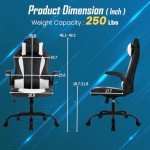 Ruesleag Ergonomic Gaming Chair with Lumbar Support