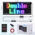 Programmable Double Line LED Message Board Sign
