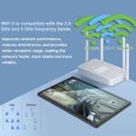 DMOAO 10.1" Android Tablet with Keyboard, 128GB RAM