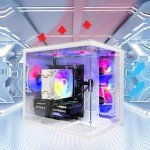 White Prebuilt Gaming PC with RTX 3050 and 32GB RAM