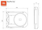 JBL BassPro SL2 Underseat Car Subwoofer System