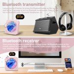 Bluetooth Portable CD Player with HiFi Sound - Pink