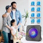 Portable Bluetooth CD Player with Speakers and Remote