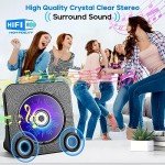 Portable Bluetooth CD Player with Speakers and Remote