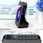 Portable Bluetooth CD Player with Speakers and Remote