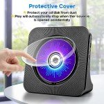 Portable Bluetooth CD Player with Speakers and Remote