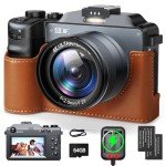 64MP 4K Vlog Camera with Dual Lens & Accessories
