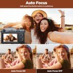 64MP 4K Vlog Camera with Dual Lens & Accessories