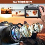 64MP 4K Vlog Camera with Dual Lens & Accessories