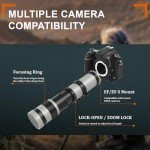 BENOISON 420-800mm Telephoto Lens for Canon