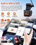 Vantrue E1 Mini Dash Cam with WiFi & GPS