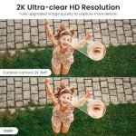 AOQEE 2K Home Security Camera System - C1 White