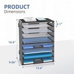 DALTACK 9-Tier Mesh Desk Organizer with Handles