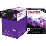 Staples Inkjet Paper, 8.5” x 11”, 5 Reams