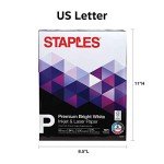 Staples Inkjet Paper, 8.5” x 11”, 5 Reams