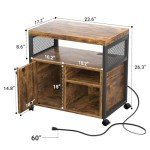 Unikito Modern Locking File Cabinet with USB Charging