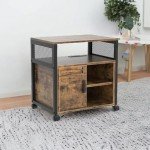 Unikito Modern Locking File Cabinet with USB Charging